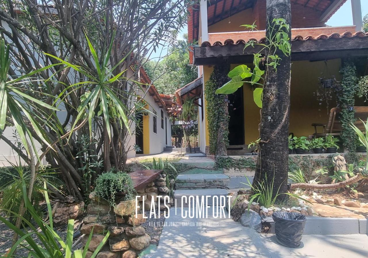 Novidade Flats Comfort Na Vila De Sao Jorge - Chapada Dos Veadeiros Hotel Exterior photo