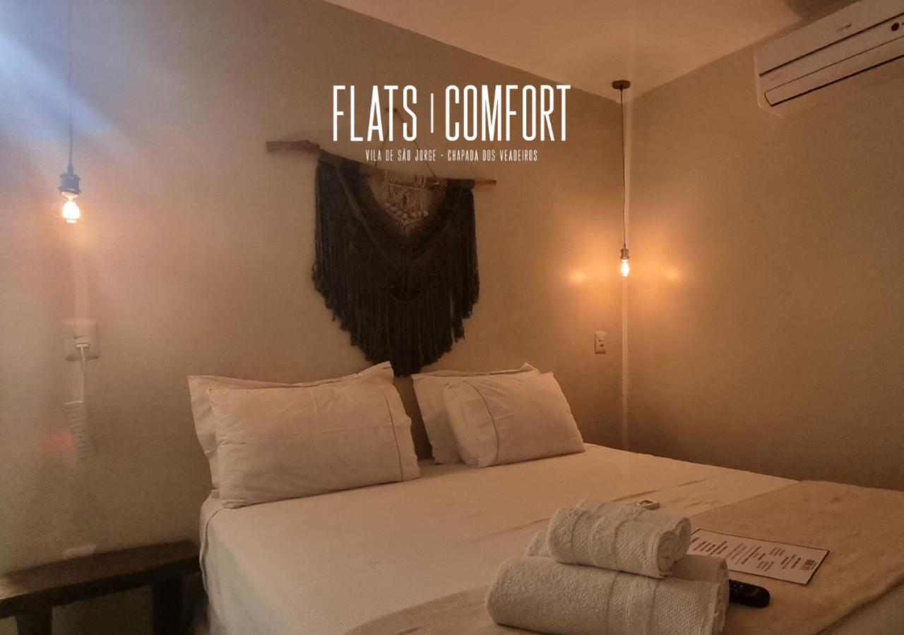 Novidade Flats Comfort Na Vila De Sao Jorge - Chapada Dos Veadeiros Hotel Exterior photo
