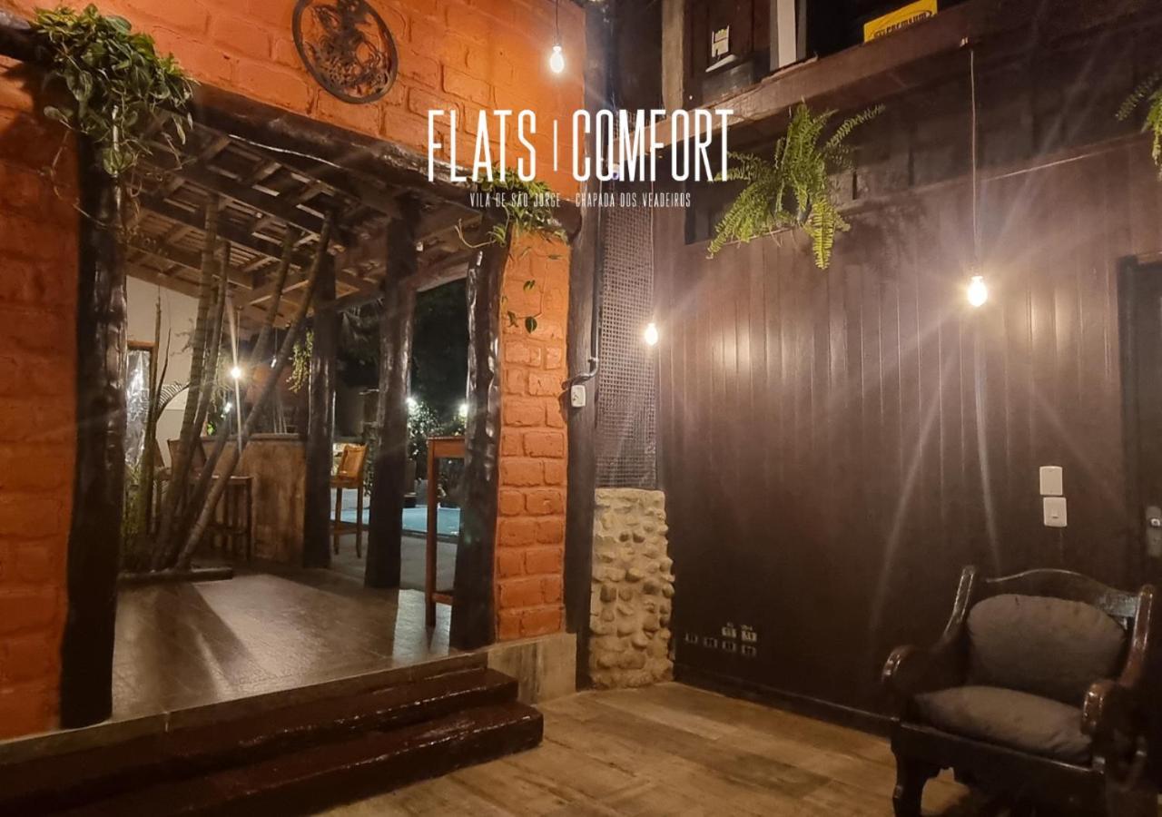 Novidade Flats Comfort Na Vila De Sao Jorge - Chapada Dos Veadeiros Hotel Exterior photo