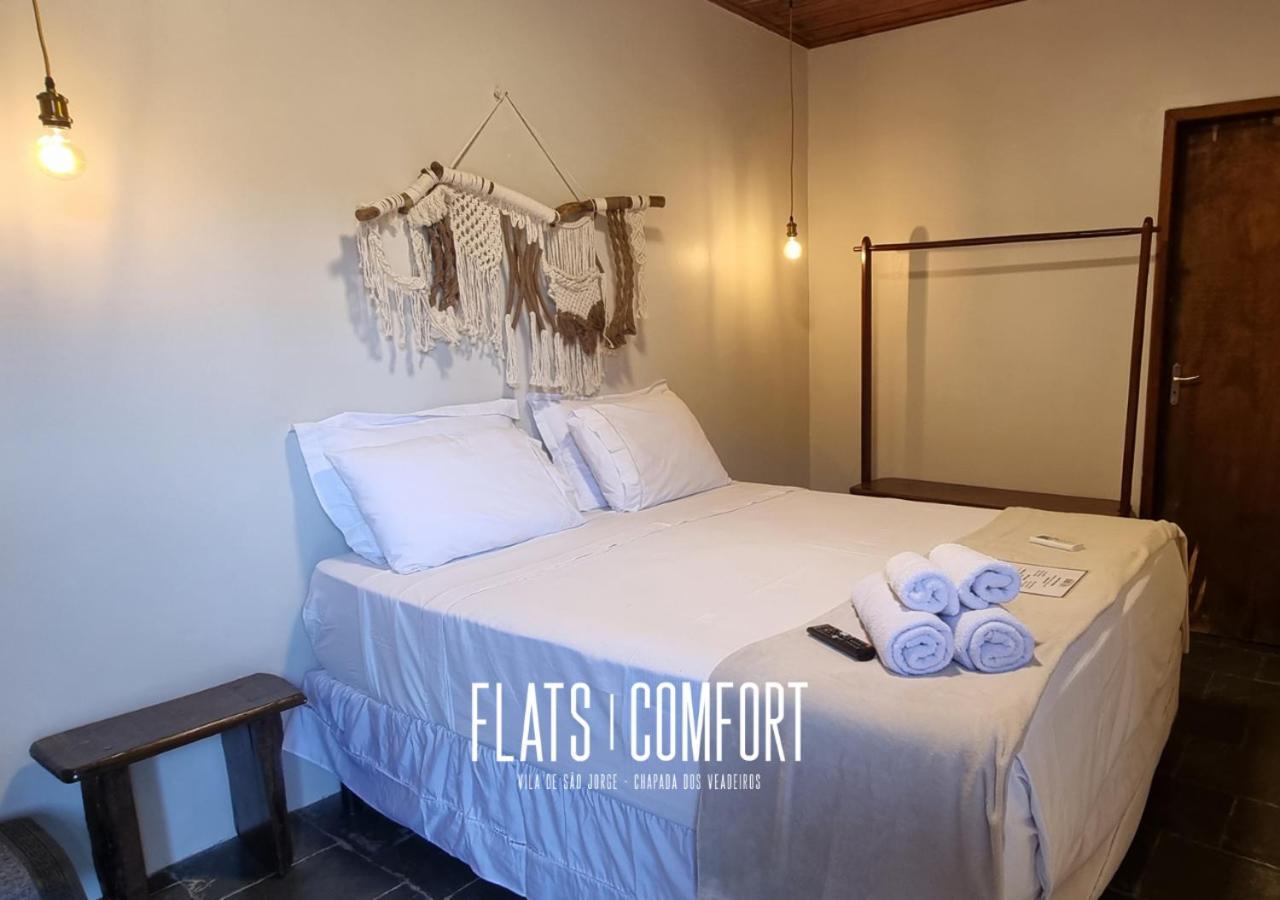Novidade Flats Comfort Na Vila De Sao Jorge - Chapada Dos Veadeiros Hotel Exterior photo