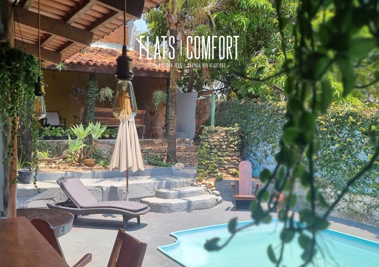 Novidade Flats Comfort Na Vila De Sao Jorge - Chapada Dos Veadeiros Hotel Exterior photo