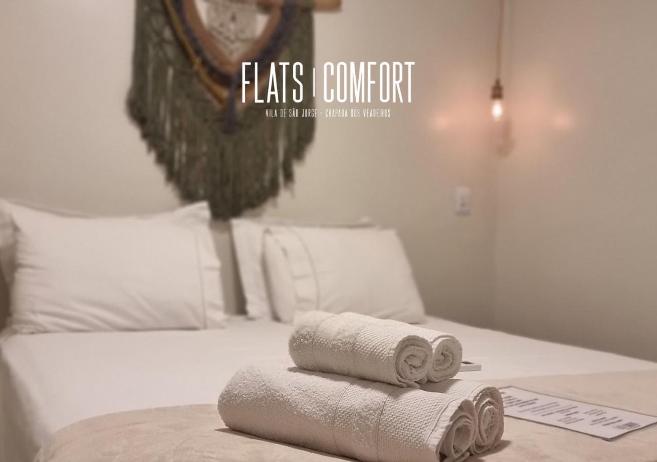 Novidade Flats Comfort Na Vila De Sao Jorge - Chapada Dos Veadeiros Hotel Exterior photo