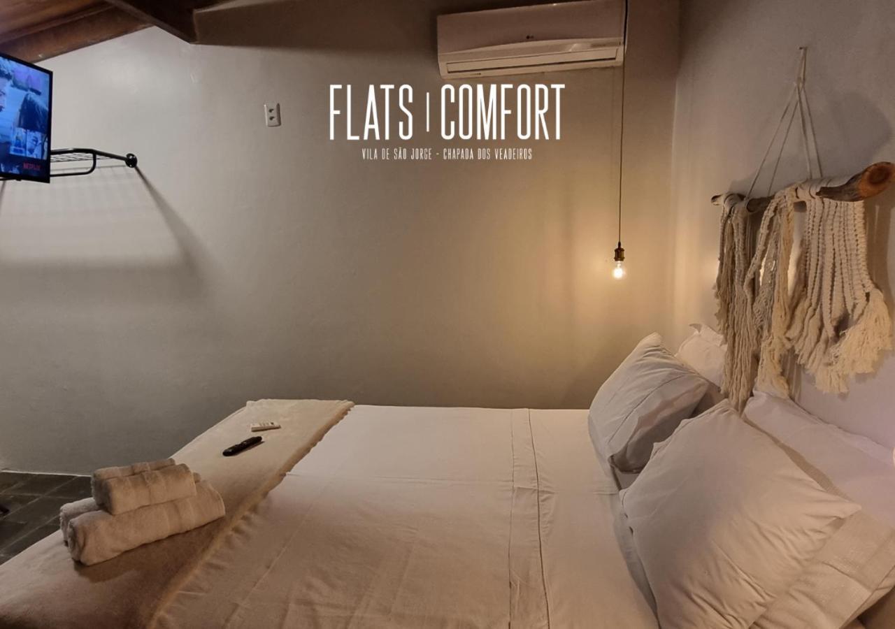 Novidade Flats Comfort Na Vila De Sao Jorge - Chapada Dos Veadeiros Hotel Exterior photo