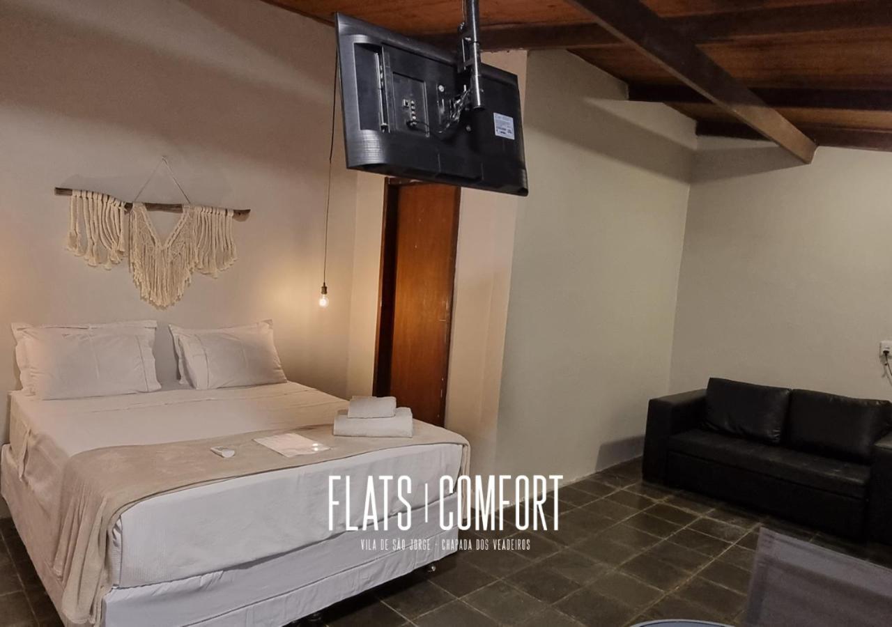 Novidade Flats Comfort Na Vila De Sao Jorge - Chapada Dos Veadeiros Hotel Exterior photo