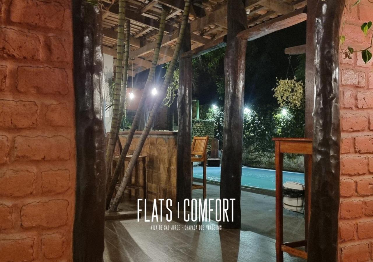 Novidade Flats Comfort Na Vila De Sao Jorge - Chapada Dos Veadeiros Hotel Exterior photo