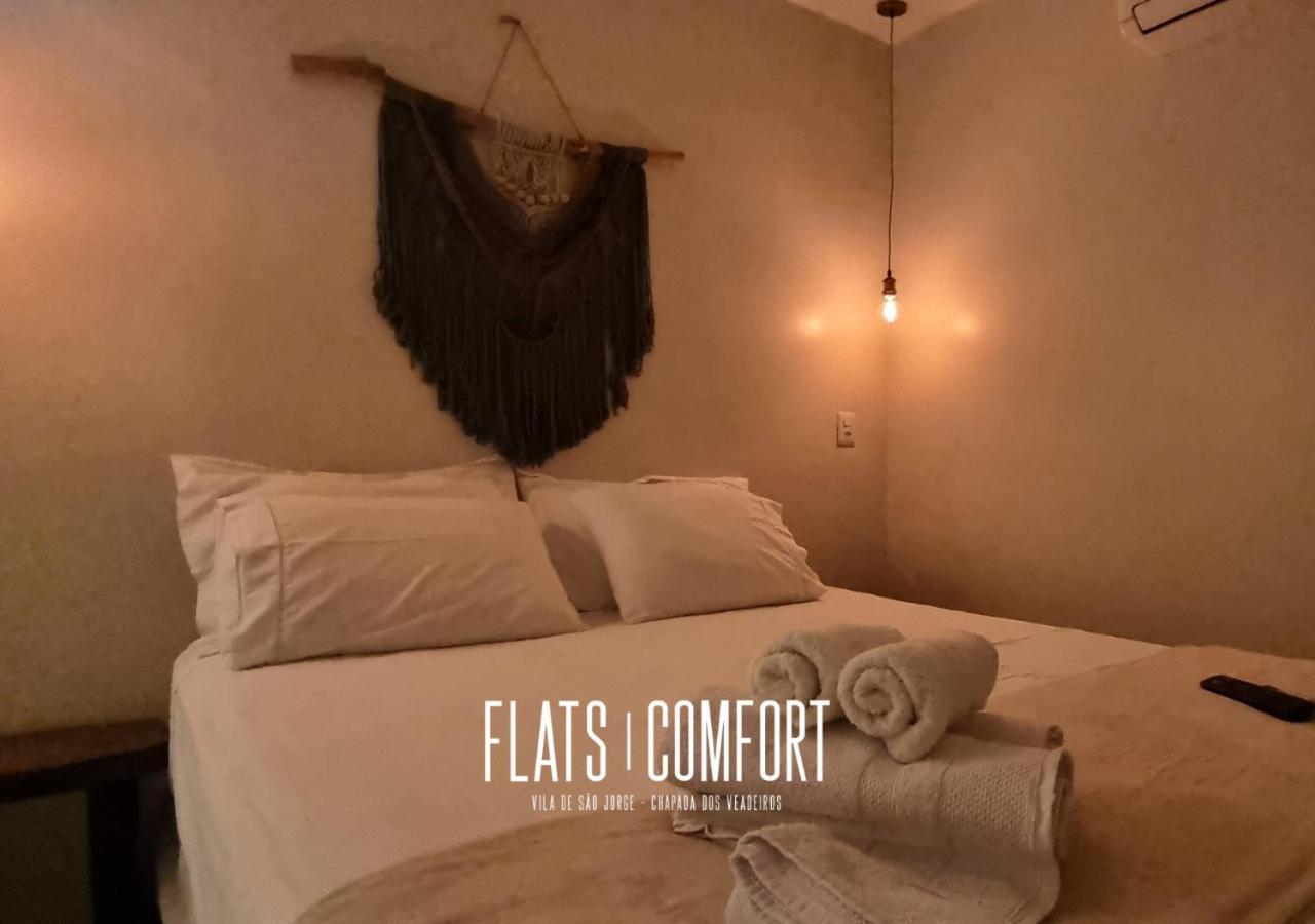 Novidade Flats Comfort Na Vila De Sao Jorge - Chapada Dos Veadeiros Hotel Exterior photo